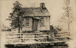 Birthplace of Herbert Hoover West Branch, IA Postcard Postcard Postcard