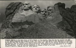 Mt Rushmore Memorial Postcard