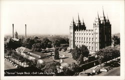 Mormon Temple Block Postcard