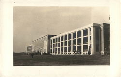 Large Military Building Postcard