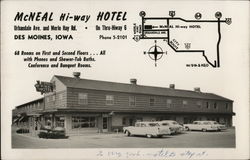 McNeal Hi-Way Hotel Des Moines, IA Postcard Postcard Postcard