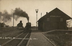 R.I. Depot Mitchellville, IA Postcard Postcard Postcard