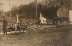 Bridge Building Postcard