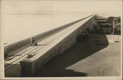 Top of the Dam - Middle East, Egypt? Postcard