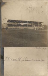 Baseball Field and Stands Postcard