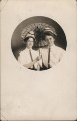 Women with Parisol Postcard