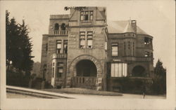 Stone School Building or Court House Postcard