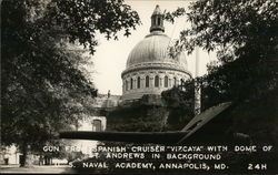 Gun From Spanish Cruiser "Vizcaya" Annapolis, MD Postcard Postcard Postcard