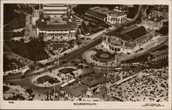 Aerial View of Town and Beach Bournemouth, England Dorset Postcard Postcard Postcard