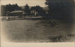 Residential Street, Dirt Road Postcard