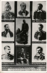 Custer and Nine of 16 Officers of 7th Cavalry Killed in Action at the Battle of Little Big Horn Army Postcard Postcard Postcard