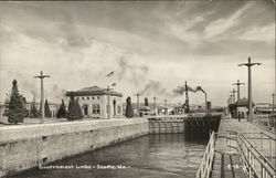 Government Locks Seattle, WA Postcard Postcard Postcard