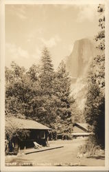 Camp Curry Bungalows and Half Dome Yosemite, CA Yosemite National Park Postcard Postcard Postcard