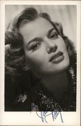 Janis Paige, Hand Signed Actresses Postcard Postcard Postcard