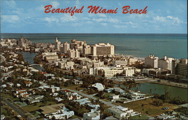 Beautiful Miami Beach Florida Postcard