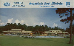 Spanish Fort Motels Postcard