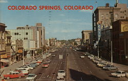 Pikes Peak Avenue Colorado Springs, CO Postcard Postcard Postcard