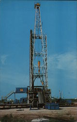 Oil - "Black Gold" Oil Drilling Rig - The Titan of the Southwest Postcard