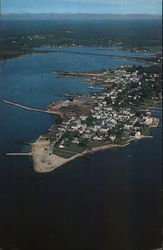 Air view of Stonington Connecticut Postcard Postcard Postcard