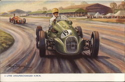 Formula 2 Hersham & Walton Motors Postcard