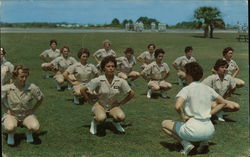 Female Marine Corps Recruit Depot Postcard