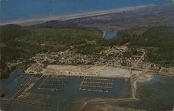 Port of Ilwaco Moorage Basin Washington Postcard Postcard Postcard