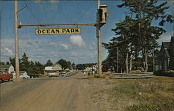 Entrance to Ocean Park, Washington Postcard Postcard Postcard