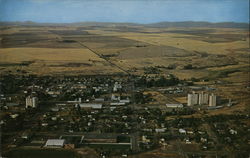 Aerial of Wilbur, Washington Postcard Postcard Postcard