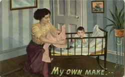 My Own Make Baby in Crib Postcard