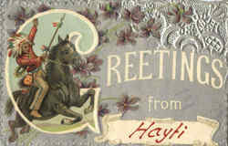 Greetings From Hayti Native Americana Postcard Postcard