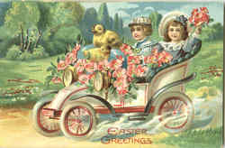 Easter Greetings Postcard