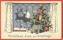 Christmas Joys And Greetings! Postcard Postcard