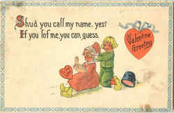 Valentine Greetings Postcard