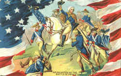 Washington At The Battle Of Princeton Postcard