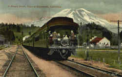 A Shasta Route Train At Edgewood California Trains, Railroad Postcard Postcard