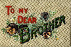 To My Dear Brother Postcard