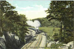 B & A. R. R. Series Between Huntington And Russell Postcard