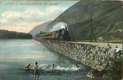 A Scene In The Highlands Of The Hudson Postcard