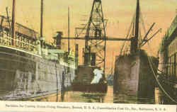 Facilities For Coaling Ocean Going Steamers Boats, Ships Postcard Postcard