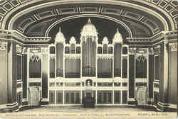 Kotzschmar Memorial Organ City Hall Auditorium Postcard