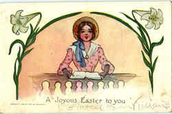 A Joyous Easter To You Postcard