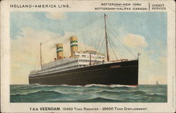 Holland-America Line Postcard