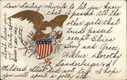 American Eagle Emblem Postcard