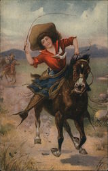 Cowgirl: The Bell of the Plain Postcard