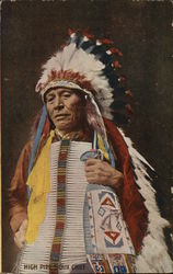 High Pipe Sioux Chief Native Americana Postcard Postcard