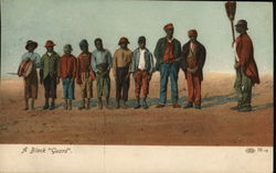 A Black "Guard" Black Americana Postcard Postcard