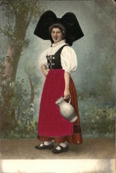 Woman With Ewer Postcard