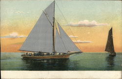 Two Sailboats Postcard