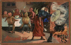 Halloween Series 160 Postcard Postcard