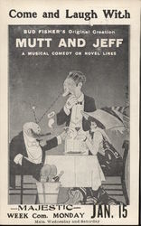 Mutt and Jeff Theatre Postcard Postcard